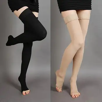 1 Paar Compression Sukad Hingav Spandex Reie Kõrge Töötab Sokid Ränidioksiidi Üle Põlve Sokid Sexy Girl Naiste Sukad Nailon