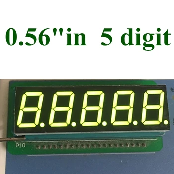 10TK 5 Bitti Digitaalse Toru Led-Ekraan 7 Segment Roheline on 0,56 tolline katoodi on 0,56