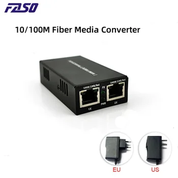1TK Mini Gigabit 10/100M SC Fiber Media Converter 25Km fiiberoptiliste Saatja ühemoodilisi Duplex 2-Port Optiline Transiiver