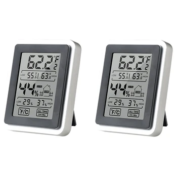 3X Digitaalne LCD Termomeeter Hygrometer Temperatuur Siseruumides Mugav Temperatuuri Andur Niiskus Meetri Näidik Instrumendid