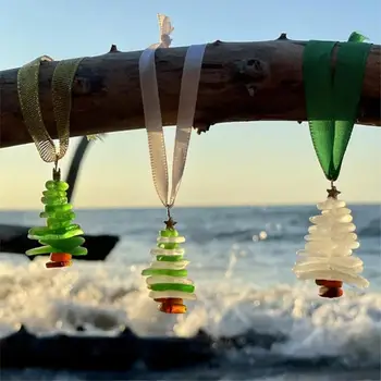 Advent Kingitus Mere Klaasist Disain Käsitsi valmistatud Ookeani Järv Meri Klaasist kuuseehted Vastupidav Kujunduse Armas Ookeani
