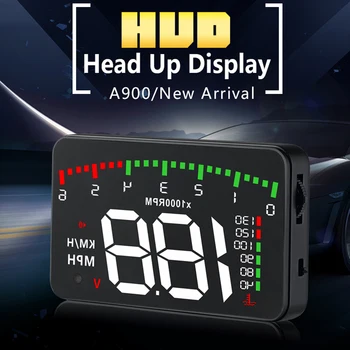 Auto OBD2 Head Up Display Auto HUD Tuuleklaasi Projektor pardal Digitaalse Pöörlemise Kiirus RPM Pinge Vee Temp koos Häire,