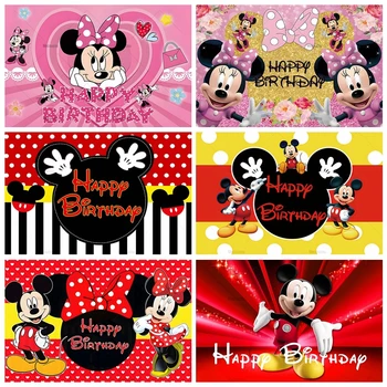 Disney Minnie Ja Miki Baby Shower 1. Sünnipäeva Taust Fotograafia Taustaks Pool Decor Portree Foto-Foto Stuudio