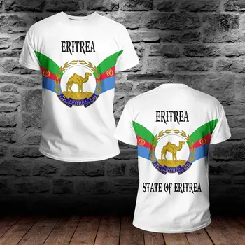 Eritrea Lipu 3d Trükitud T-särk Meestele on Kohandatud Nimi Number Jersey T-särk Mood Sport Lühikesed Varrukad Lahtised O Kaelus T-särk