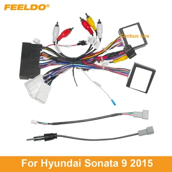 FEELDO Auto Audio-16pin Juhtmestik Traat, kaabel Hyundai Sonata 9 (2015) Toetuse Võimendi Stereo Paigaldus Traat Adapter