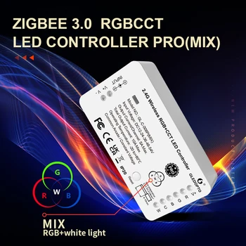 GLEDOPTO ZigBee LED Riba, Kontroller RGBCCT Pro RGB Valge Valgus Mix Kodune Alexa Tuya SmartLife SmartThings App RF-Kaugjuhtimispult