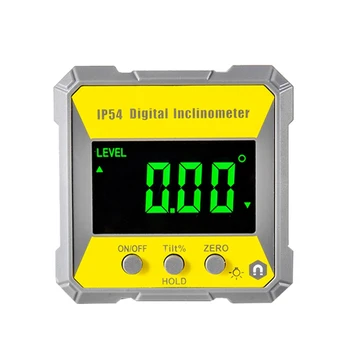 IP54 4X90 Kraadi Digitaalse Inclinometer Nurga Nurgamõõtjaga Backlight Nurgamõõtjaga Kalle Arvesti Elektrooniline Magnet Goniometer