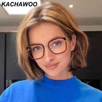 Kachawoo sinine valgus blokeerimine prillid naiste square tr90 raam daamid mood prilliraamid optiline arvuti punane must valge