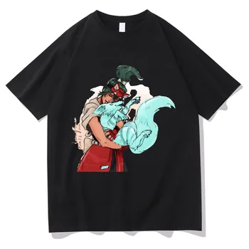 Kiriko Mäng Overwatch 2 T-särgid NAISTELE 100% Puuvillast Kõrge Kvaliteet, T-Särgid Mõttes Disain Tshirts Ilus Manga Graphic Trükkimine