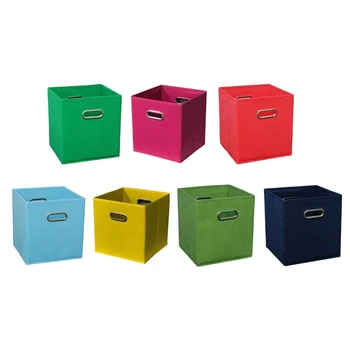 Kokkupandav Riie Storage Cube Faili ja Kausta Box 28.6x26.5x2.2cm