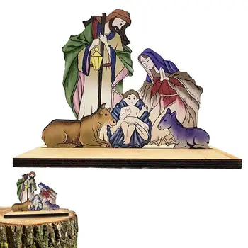 Kristuse Seatud Skulptuur Kristuse Seatud Kaunistused Home Decor Seimi Stseeni Jõulud Kaunistused Riiul Öö Kaminasimsi