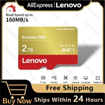 Lenovo Class10 Flash Mälukaart 128GB 256GB 512 GB 1 TB Suure Kiirusega Micro Sd TF Card 32GB 64GB cartao de memoria iphone