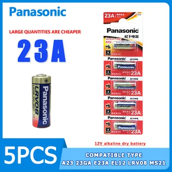 Panasonic 12V 23A Alkaline patarei 5 elektriline Roller shutter ukse anti-varguse flasher bell ripats lamp kaugjuhtimispulti