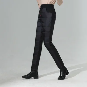 Pluss-Suurus High-Waisted Paksenenud Naiste Püksid Alla Naiste Soe Ja Samet Mood Puuvillased Püksid