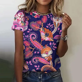 Suvel Vintage Naiste O-Kaelus T-särk Graphic Trükkimine Mood Lühikese Varrukaga Topid Tees Harajuku Pullover Ülepaisutatud Naiste Riided