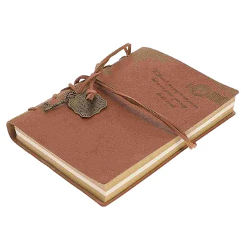 Teataja Sülearvuti Tühi Vintage Seotud Päevik Reisi Pu Kate Ajakirjad Kirjalikult String Sketchbook Notepad Tüdrukud Planeerija Retro Naiste