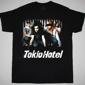 Tokio Hotel Liikmete T-Särk, Lühikesed Varrukad Puuvill Must Meeste Suurused S Kuni 5Xl Hc1307