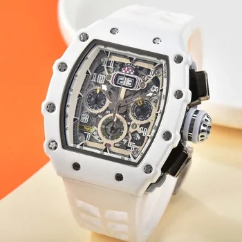 Top Luksus Mehaaniline Stiilis Meeste Vaata Veekindel 6 Nõela Käivitada Teine Watch Vein Vaadis Kujundanud Richard Quartz Watch