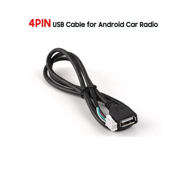 Universaalne Android Raadio-Autostereo GPS-USB-Kaabel 6 Pin-4 Pin USB adapter Auto Multimeedia Mängija