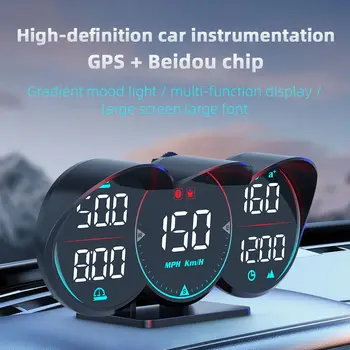Uus G17 HUD GPS Heads Up Display LCD Spidomeeter Kalle Meeter Auto Vee-Õli Temp. Alarm lubatud kiiruse ületamise Diagnotstic Kiiruse Arvesti
