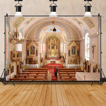 Vinüül Auditoorium Euroopa Stiilis Kirik Fotograafia Taustaks Rekvisiidid Arhitektuur Zagrebi Katedraal Fotostuudio Taust JT-22