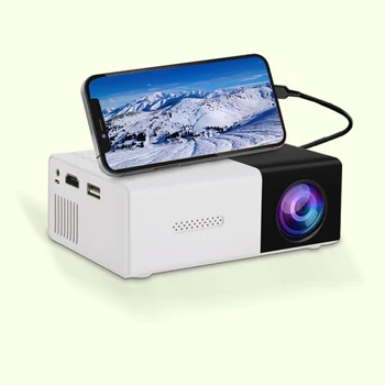 YG300 Kompaktne ja kaasaskantav väljas telkimine mini projektor YG300 väljas, suure lahutusvõimega projektor kodus kinodes