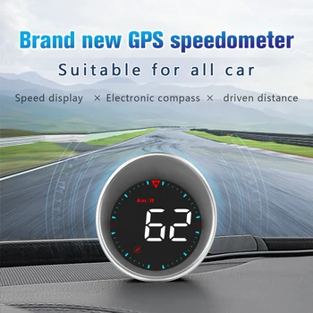 ZQKJ G5 HUD GPS-Head Up Display Smart Auto Elektrooniline Spidomeeter Auto Tarvikud Alarm Funktsioon Kiiruse ületamise Aja Näit
