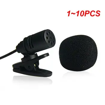1~10TK Juhtmega Mikrofon kraega Clip 3.5 mm Jack Laulu Dünaamiline Mikrofon Kaasaskantav Kondensaator Mikrofon Smart Telefon