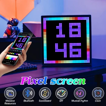 32 × 32 NFT Pixel Art LED-Ekraan Lahe Bluetooth Kõlar App Kontrolli Kunsti Ekraan, Mängude Tuba Decor DIY Animeeritud Graffiti Raam