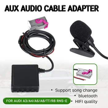 bluetooth-Vastuvõtja Aux Kaabel USB,mikrofoni Käed-vabad Aux Adapter Audi A3 A4 A6 A8 TT R8 RNS-E 32 pin-Üksuse Juht