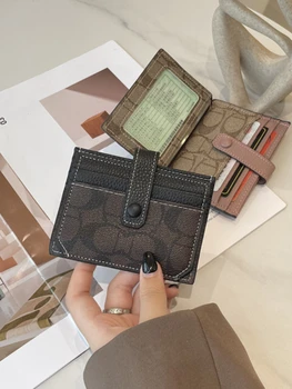 Luksuslik Õhuke Münt Rahakotid Kaardi Kott Naiste Mood C Kirja Desinger Üliõhukesed Omanikele, Rahakoti Suure Mahutavusega Mündi Raha Clip