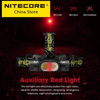 NITECORE HC68 LED Esilatern 2000 Luumenit USB Laetav Esitulede Reguleeritav Tähelepanu keskpunktis Tulvaprožektor Dual Beam,18650 Li-ion Aku