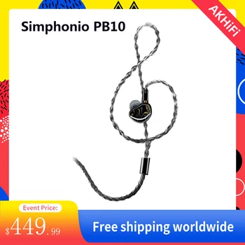 Simphonio PB10 Planaarne+ Tasakaalustatud Armatuuri In-Ear Monitor Kõrvaklapid 8 Aktsiad 392 Core Punkt 6 N Vask Hõbe Traat 2pin 0.78