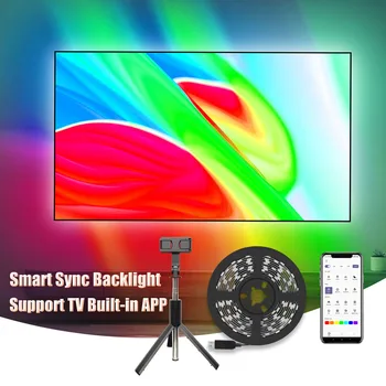 Smart Ümbritseva TV PC Backlight Sync Ekraani Värvi Led Valgus USB-RGB Lindi，Nutikas Telefon kaamera jäädvustada,Toetada TV Sisseehitatud APP
