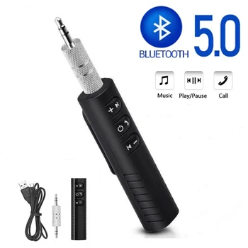 Traadita Bluetooth-ühilduva Vastuvõtja 3,5 mm Pistikuga Auto Muusika, Audio Aux A2dp Kõrvaklappide Adapter Bluetooth5.0 Vastuvõtja Handsfree