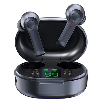 Traadita Earbuds TWS 5.0 Bluetooth Kõrvaklapid LED-Ekraan IPX7 Veekindel Sisseehitatud Mikrofon Kõrvaklapid