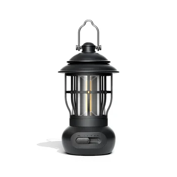 Väljas Kaasaskantav Telkimine Retro Night Light, Super Pikk Aku Eluiga Camp Õhkkond Soe Valgus Portable Wind Lamp,A